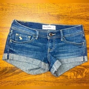 Y2K Abercrombie kids Low Cut Denim Shorts Girls size 12